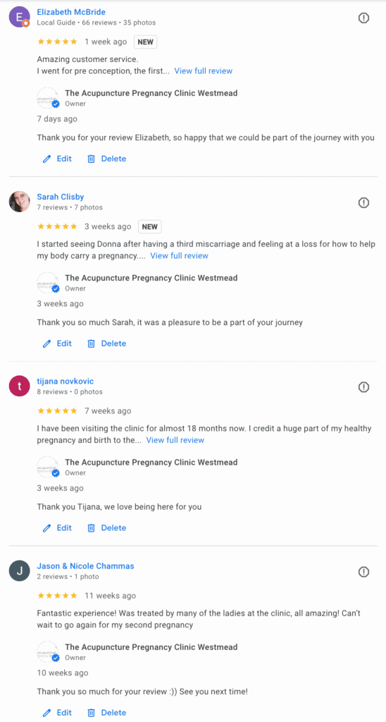 Westmead Clinic Google Review 1